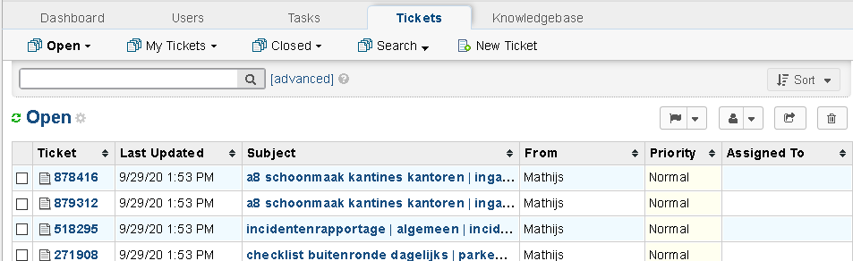 iMIS Audit intranet report afhandeling