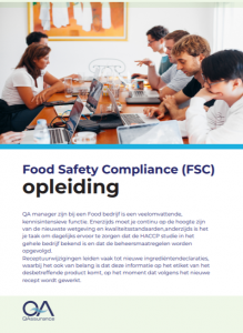 Food Safety Compliance opleiding brochure