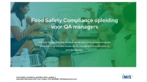 Food Safety Compliance opleiding presentatie dag 2