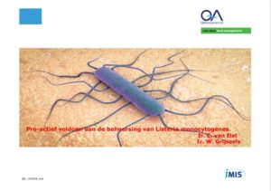 RISICOBEOORDELING Listeria Monocytogenes