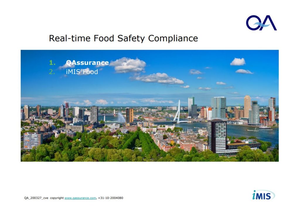 Real Time Food Safety QAssurance Presentatie