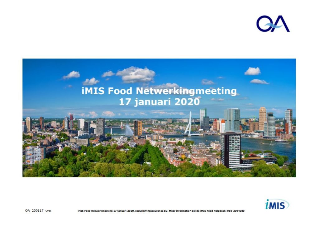 iMIS Food Netwerk Meeting