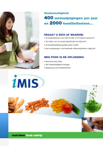 iMIS Food Brochure